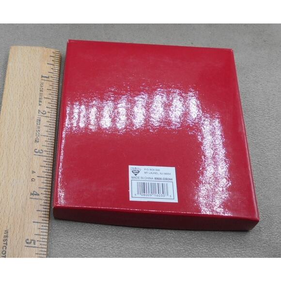 Christmas Horn Picture Frame Ornament NIB Nicole Frames Green/Gold - Picture 4 of 4